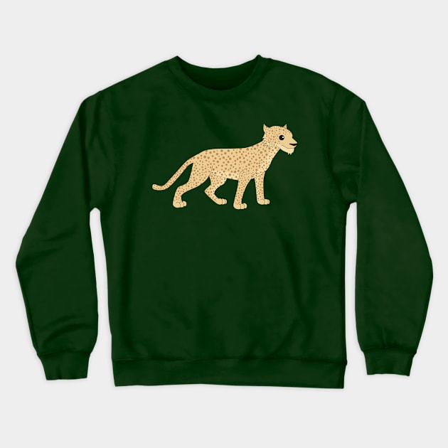 Spotted Big Cat Crewneck Sweatshirt by Mstiv